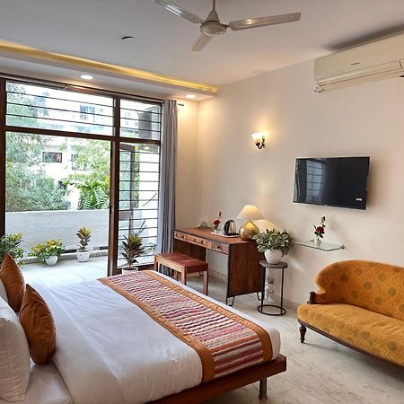 Grove Residency Hauz Khas New Delhi Couple Friendly Hotell Exteriör bild