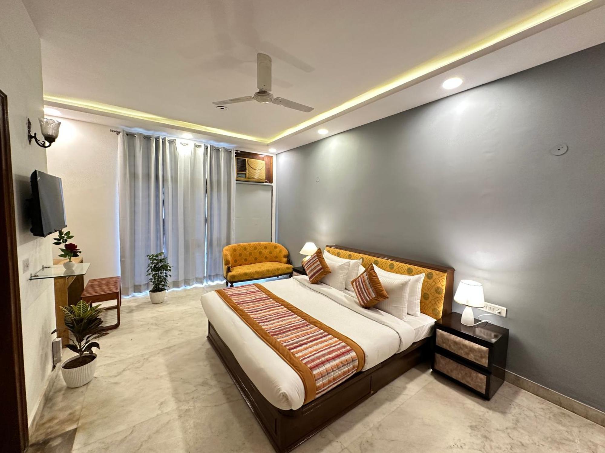 Grove Residency Hauz Khas New Delhi Couple Friendly Hotell Exteriör bild