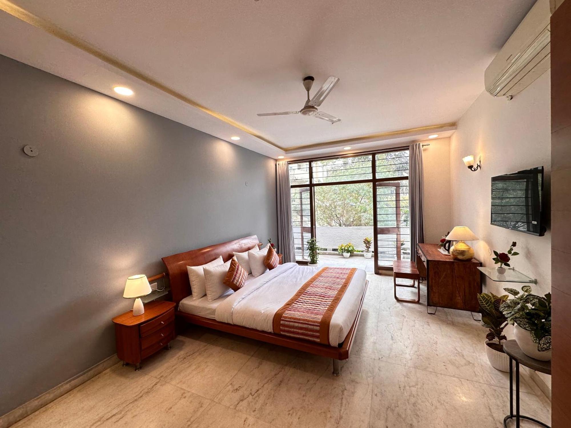 Grove Residency Hauz Khas New Delhi Couple Friendly Hotell Exteriör bild