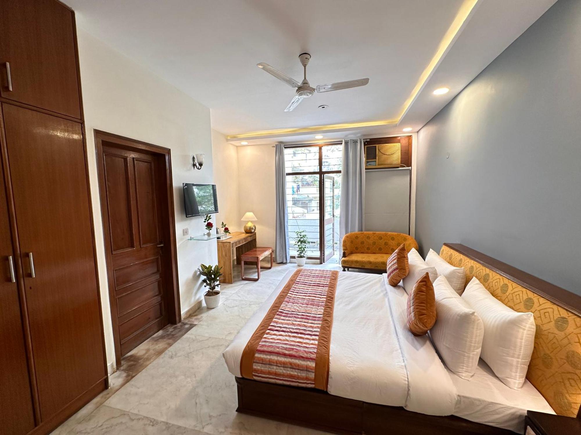 Grove Residency Hauz Khas New Delhi Couple Friendly Hotell Exteriör bild